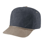 Cobra SWT-2 5 Panel Stone Washed Canvas 2-Tone Hat