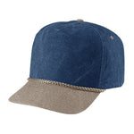 Cobra SWT-2 5 Panel Stone Washed Canvas 2-Tone Hat