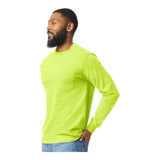 Gildan 2410 Men's Ultra Cotton Long Sleeve Pocket T-Shirt