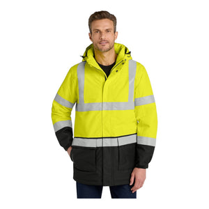 Port Authority J799S ANSI 107 Class 3 Safety Heavyweight Parka - 