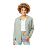 Independent Trading Co PRM2500Z Women's California Wave Wash Full-Zip Hooded Sweatshirt