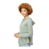 Independent Trading Co PRM2500Z Women's California Wave Wash Full-Zip Hooded Sweatshirt