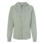 Independent Trading Co PRM2500Z Women's California Wave Wash Full-Zip Hooded Sweatshirt