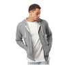 Independent Trading Co PRM90HTZ Unisex Heathered French Terry Full-Zip Hooded Sweatshirt