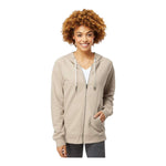 Independent Trading Co SS1000Z Unisex Icon Lightweight Loopback Terry Full-Zip Hooded Sweatshirt