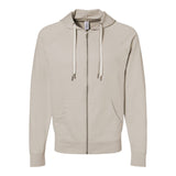 Independent Trading Co SS1000Z Unisex Icon Lightweight Loopback Terry Full-Zip Hooded Sweatshirt
