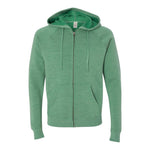 Independent Trading Co PRM33SBZ Unisex Special Blend Raglan Full-Zip Hooded Sweatshirt