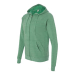 Independent Trading Co PRM33SBZ Unisex Special Blend Raglan Full-Zip Hooded Sweatshirt