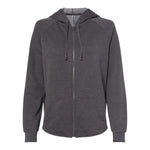 Independent Trading Co PRM2500Z Women's California Wave Wash Full-Zip Hooded Sweatshirt