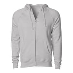 Independent Trading Co PRM33SBZ Unisex Special Blend Raglan Full-Zip Hooded Sweatshirt