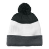 Port Authority C979 Cozy Striped Pom Beanie