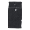 Cobra T-800G Tri-Fold Towel with Antique Brass Grommet & Hook