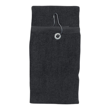 Cobra T-800G Tri-Fold Towel with Antique Brass Grommet & Hook
