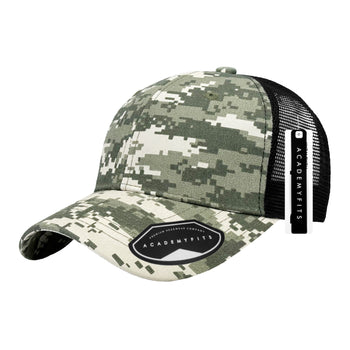 Academy Fits Camo Trucker Mesh Cap 2073C