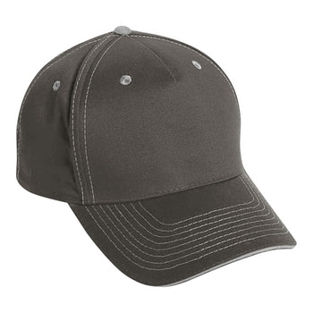 Cobra TCV-S 5 Panel Brushed Twill Sandwich Hat