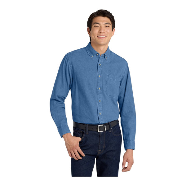 Port Authority TLS600 Tall Long Sleeve Denim Shirt