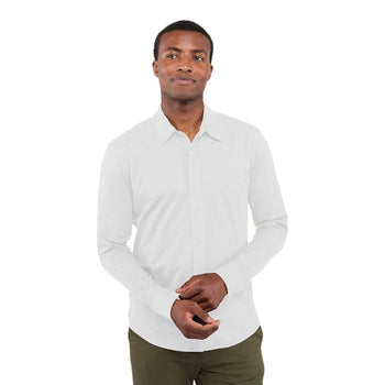 Elevate TM17746 Men's TATRA Eco Knit Long Sleeve Button Up Shirt