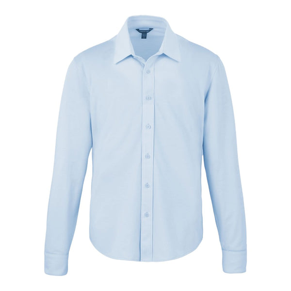 Elevate TM17746 Men's TATRA Eco Knit Long Sleeve Button Up Shirt