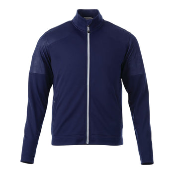 Elevate TM18154 Senger Men's Knit Full Zip Performance Jacket with Thumb Holes