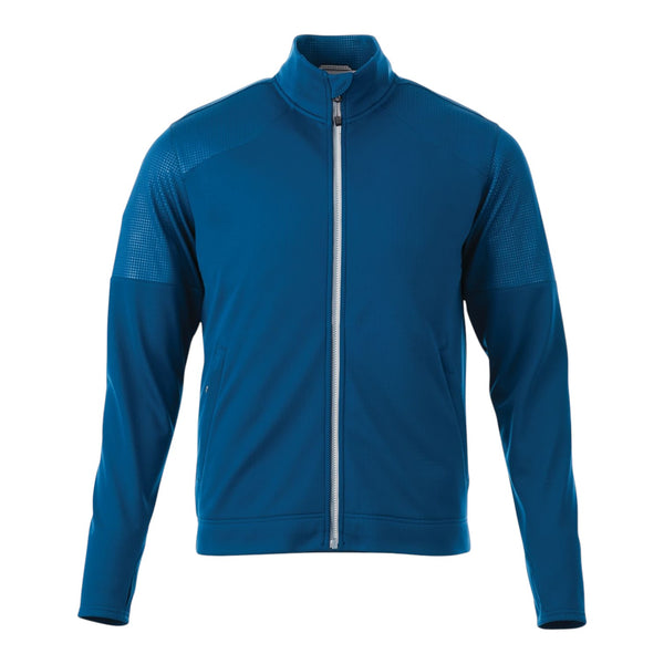 Elevate TM18154 Senger Men's Knit Full Zip Performance Jacket with Thumb Holes