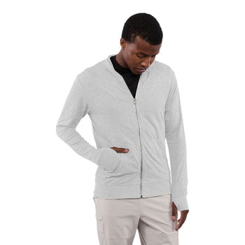 Elevate TM18731 Men's GARNER Lightweight Knit Full Zip Hoodie with Thumb Holes