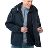 Elevate TM19310 Men's VALENCIA Waterproof Fleece 3-in-1 Jacket with Detachable Hood