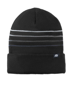 TravisMathew TM1MY393 Striped Cuffed Beanie - 
