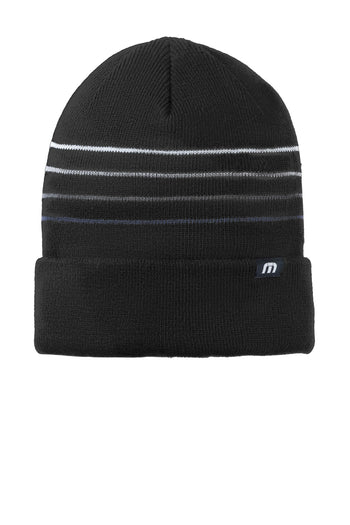 TravisMathew TM1MY393 Striped Cuffed Beanie
