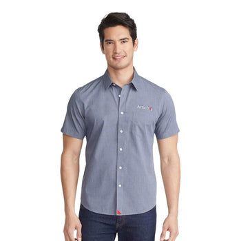 UNTUCKit TM35454 Men’s Petrus Wrinkle-Free Short Sleeve Button-Up Shirt