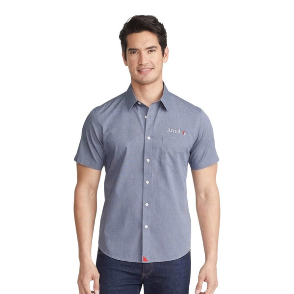 UNTUCKit TM35454 Men’s Petrus Wrinkle-Free Short Sleeve Button-Up Shirt
