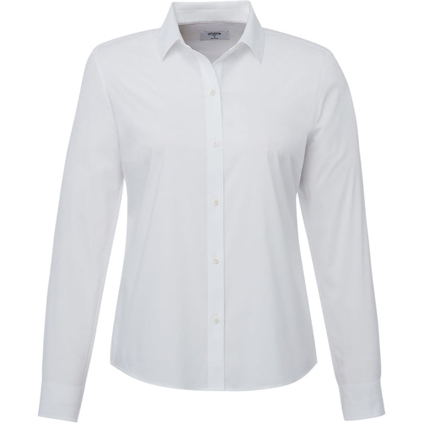 UNTUCKit TM40190 Womens Bella Wrinkle-Free Stretch Cotton Long Sleeve Button-Up Shirt