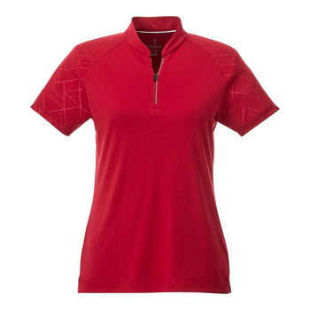 Elevate TM96612 Hakone Women's Short Sleeve Zip Up Polo