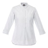 Elevate TM97601 Huntington Women's Three Quarter Sleeve Dotted Mandarin Collar Button Up Shirt