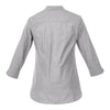 Elevate TM97601 Huntington Women's Three Quarter Sleeve Dotted Mandarin Collar Button Up Shirt