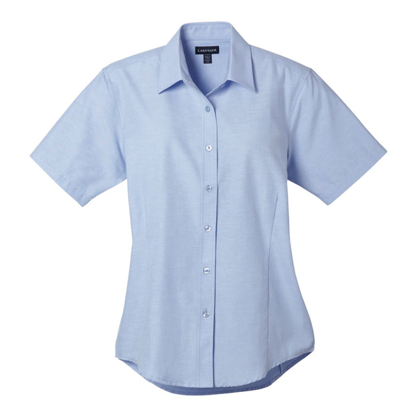 Elevate TM97733 Lambert Women's Oxford Short Sleeve Button Up Shirt