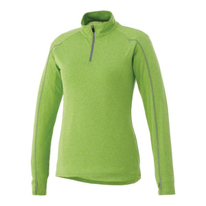 Elevate TM97810 Women's TAZA Performance Knit Quarter Zip with Thumb Holes - 