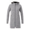 Elevate TM98210 Women's ODELL Performance Knit Tunic Length Full Zip Hoodie with Thumb Holes