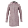 Elevate TM98210 Women's ODELL Performance Knit Tunic Length Full Zip Hoodie with Thumb Holes