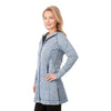 Elevate TM98210 Women's ODELL Performance Knit Tunic Length Full Zip Hoodie with Thumb Holes