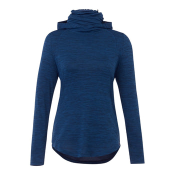 Elevate TM98217 Women's Sira Eco Performance Knit Lightweight Hoodie with Neck Gaiter