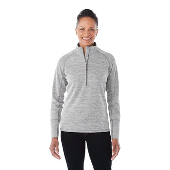 Elevate TM98305 Women's CRANE Performance Knit Half Zip with Thumb Holes