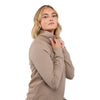 Elevate TM98312 Hudson Women's Eco Knit Half Zip Ribbed Sweater