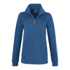 Elevate TM98312 Hudson Women's Eco Knit Half Zip Ribbed Sweater