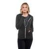 Elevate TM98731 Women's GARNER Lightweight Knit Full Zip Hoodie with Thumb Holes