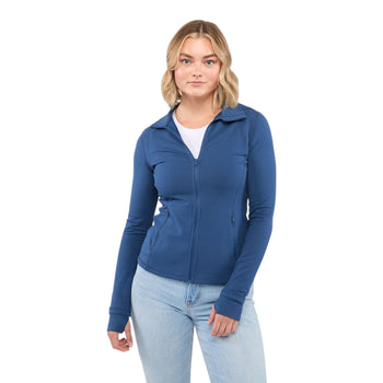 Elevate TM98735 Women's LYON Eco Stretch Knit Full Zip Jacket with Thumb Holes