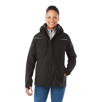 Elevate TM99306 Women's YAMASKA Waterproof 3-in-1 Jacket with Detachable Hood