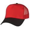 Nissun 5 Panel Cotton Twill Mesh Cap (No Braid) - TMNB