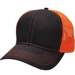 Cali Headwear US50 6 Panel Structured Trucker Hat Made in USA - 