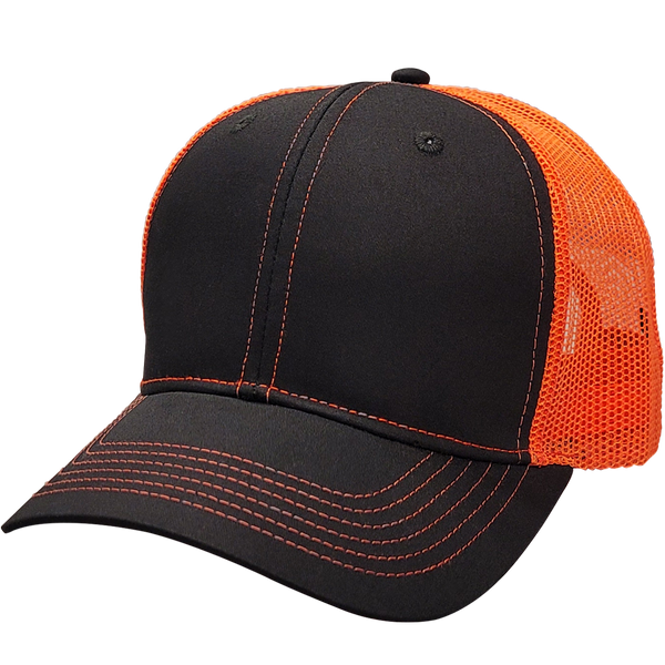 Cali Headwear US50 6 Panel Structured Trucker Hat Made in USA