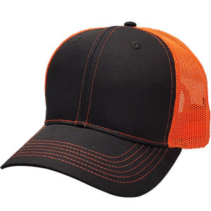 Cali Headwear US50 6 Panel Structured Trucker Hat Made in USA - 